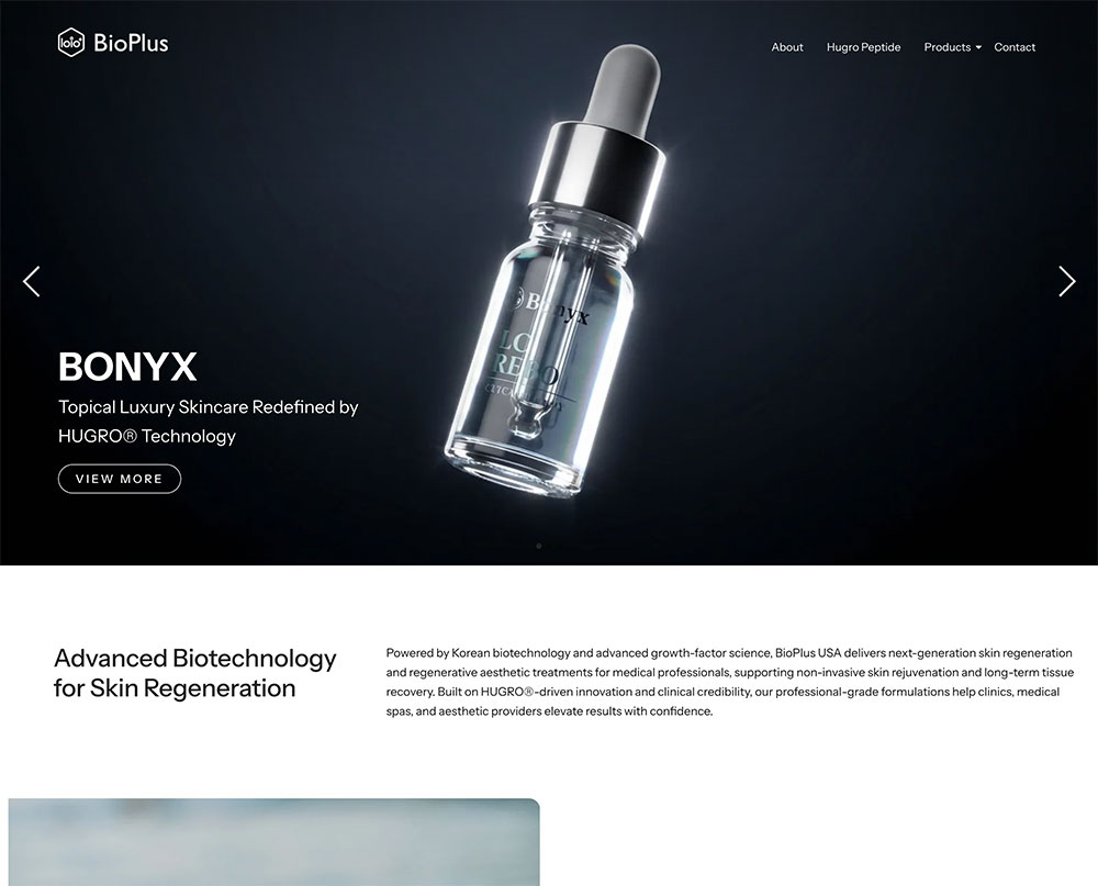 BioPlus USA Website Thumbnail
